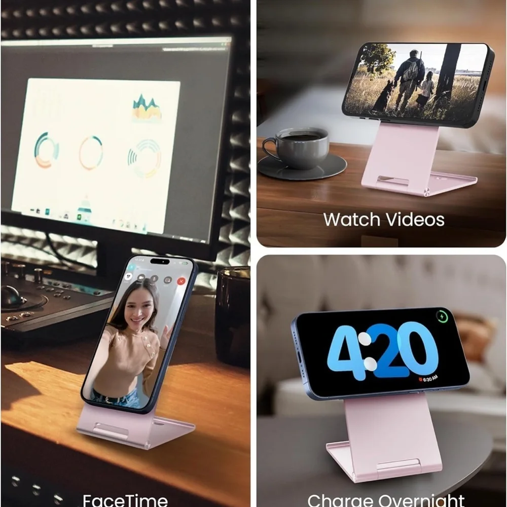 Pink Wireless Charging Stand
